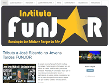 Tablet Screenshot of funjor.org.br